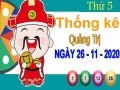 Thống kê XSQT ngày 26/11/2020 – Thống kê xổ số Quảng Trị thứ 5