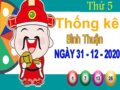 Thống kê XSBTH ngày 31/12/2020 – Thống kê xổ số Bình Thuận thứ 5