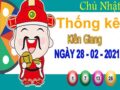 Thống kê XSKG ngày 28/2/2021 – Thống kê KQXS Kiên Giang chủ nhật