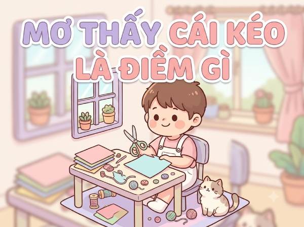 Nằm mơ thấy cái kéo là điềm lành hay dữ, số gì may mắn?