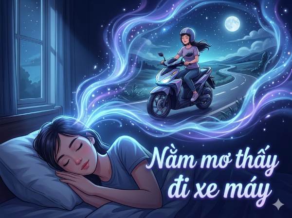 Nằm mơ thấy đi xe máy là điềm lành hay dữ, số gì hên?