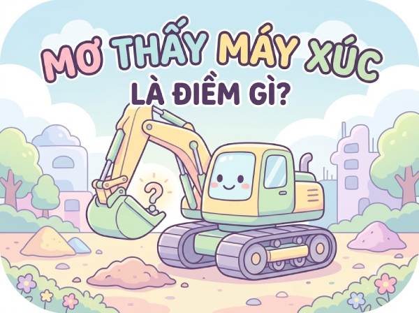 Nằm mơ thấy máy xúc là điềm tốt hay xấu, chọn số gì hên?
