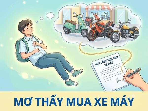 Nằm mơ thấy mua xe máy là điềm gì, con số gì tài lộc?