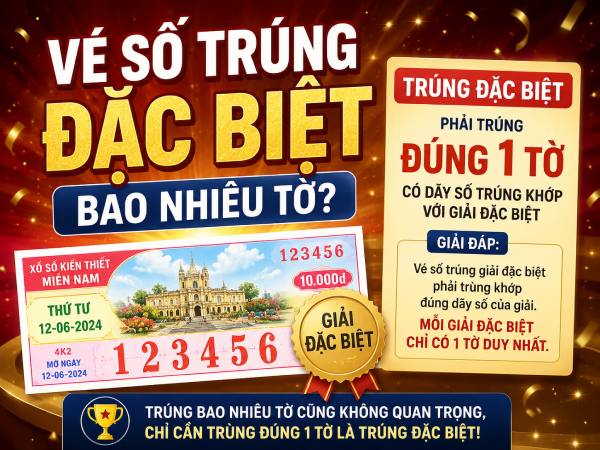 Vé số trúng giải đặc biệt bao nhiêu tờ, những điều cần biết