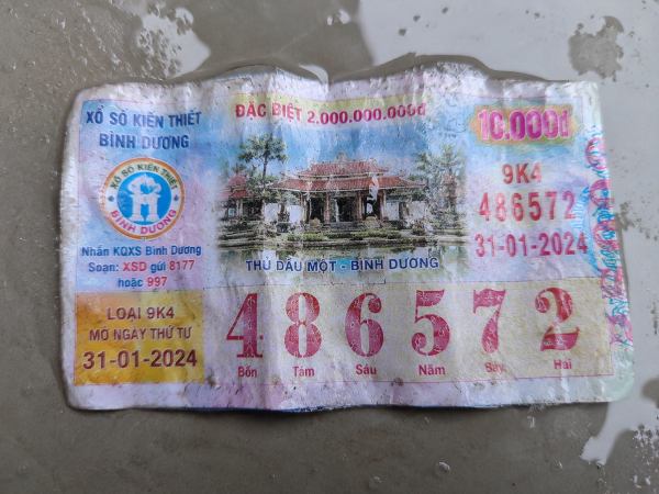 Những trường hợp vé số bị ướt khó được đổi thưởng Những trường hợp vé số bị ướt khó được đổi thưởng